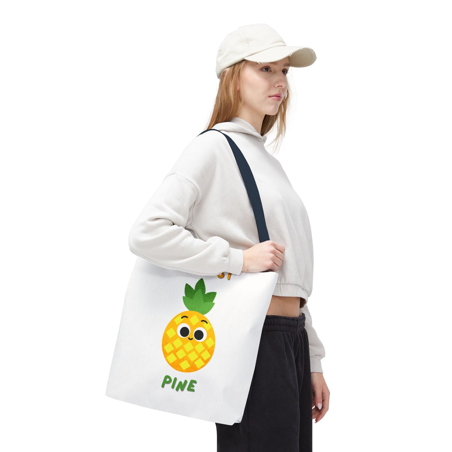 Cute Pineapple Tote Bag, Fun Shopper Bag, Beach Bag, Eco-Friendly Tote, Gift for Fruit Lovers, Summer Accessory