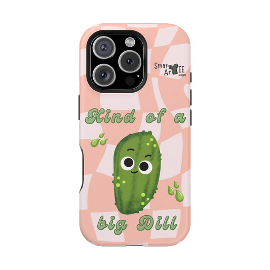 Cute Cucumber Phone Case, Funny Phone Case, Gift for Vegetable Lovers, Quirky Mobile Accessories, Summer Vibes, Kind of a Big Dill