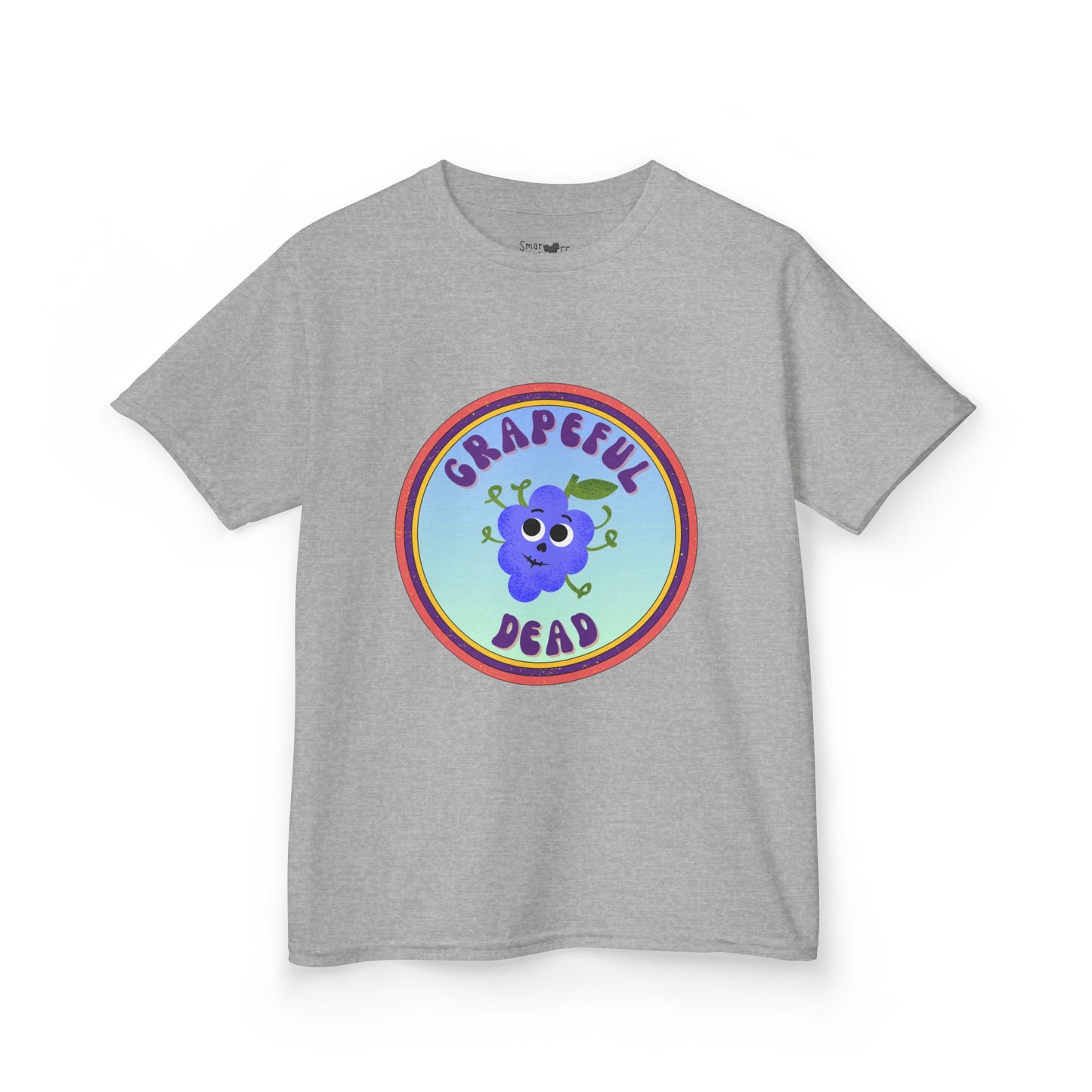 Vibrant Kids Tee with Grapeful Dead Design, Fun Casual Wear for Festivals, Birthdays, or Everyday Adventures