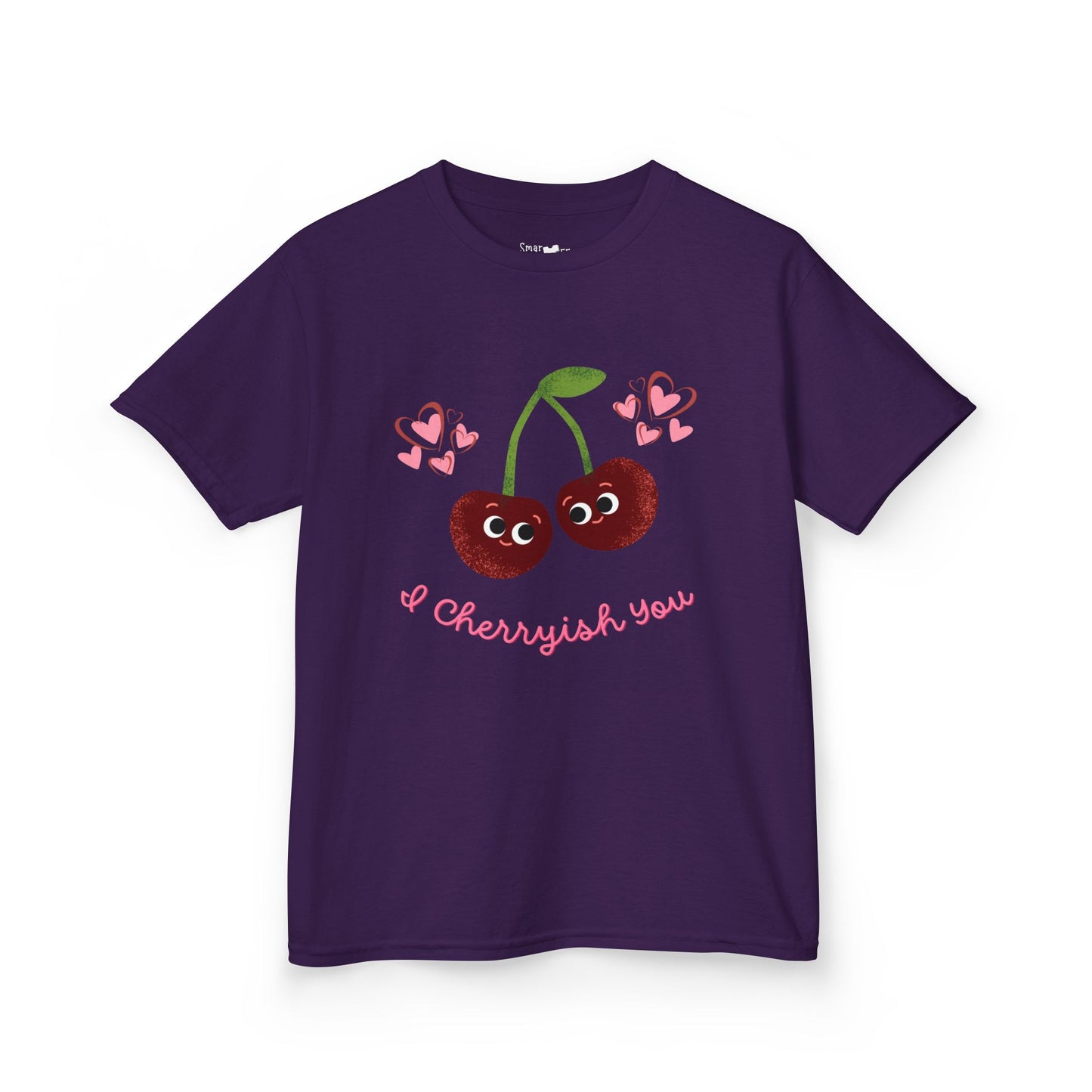Cute Kids Cherry Shirt: I Cherish You Funny Pun Tee, Valentine's Gift, Birthday Outfit, Playful Everyday Wear, Soft Cotton Tee