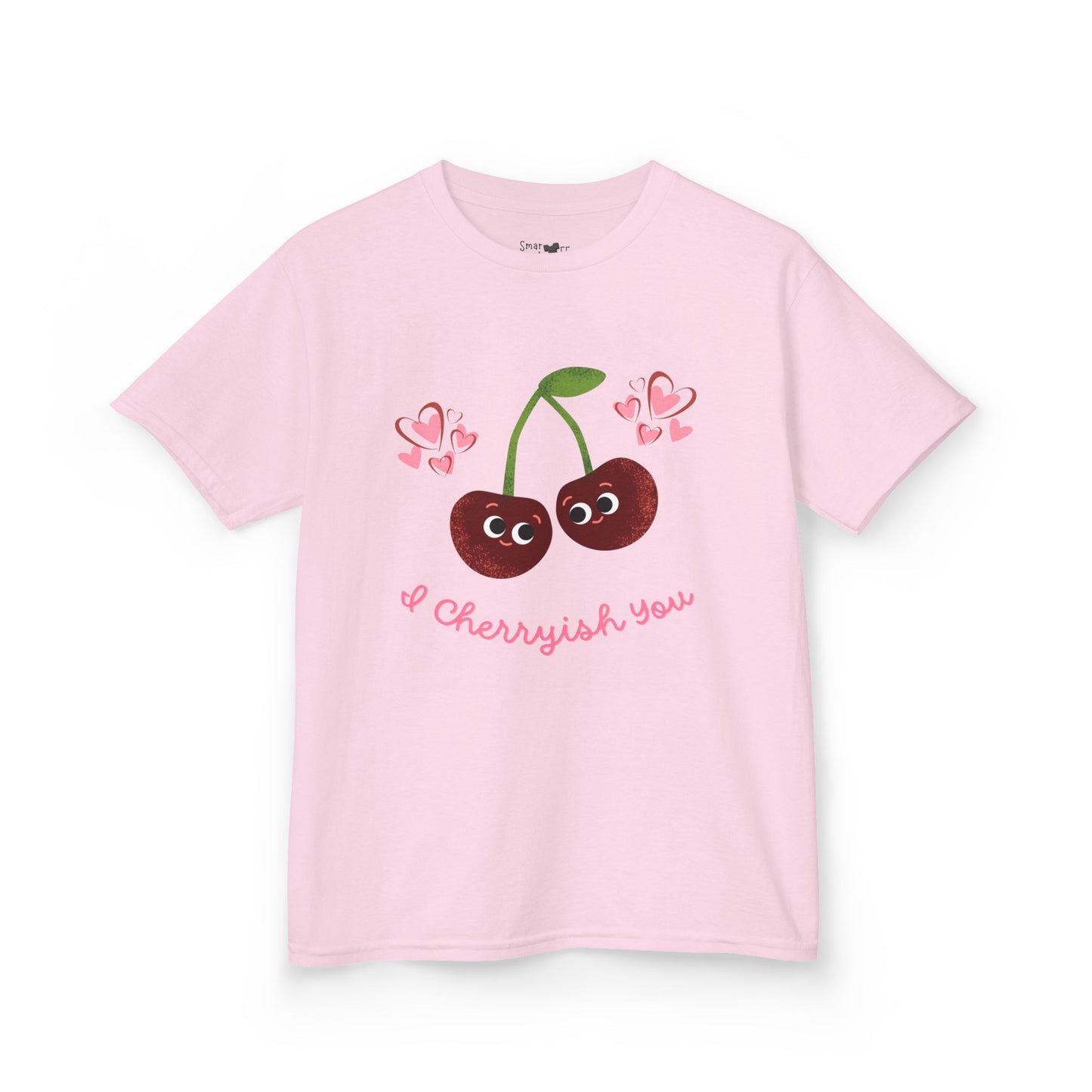 Cute Kids Cherry Shirt: I Cherish You Funny Pun Tee, Valentine's Gift, Birthday Outfit, Playful Everyday Wear, Soft Cotton Tee
