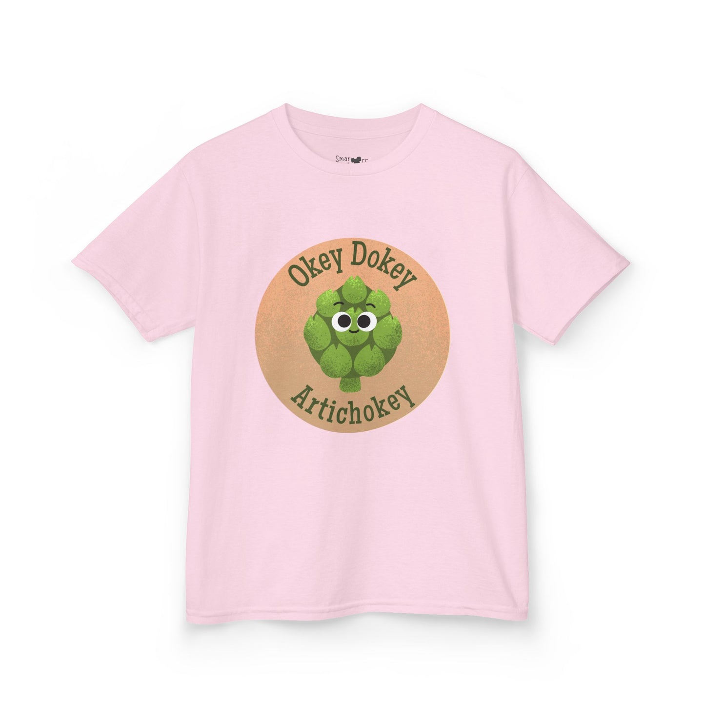 Kids Funny Graphic Tee with 'Okey Dokey Artichokey' Design, Cute Kids Shirt, Playful Apparel, Gift for Children, Summer Wear