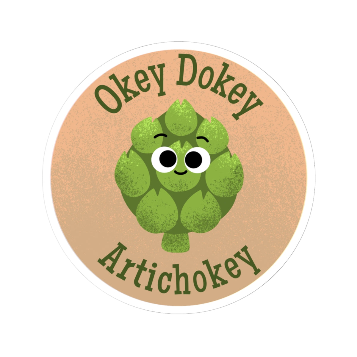 Playful Artichoke Kiss-Cut Stickers - Cute for Laptops, Water Bottles, Gifts, Party Favors, and Journals