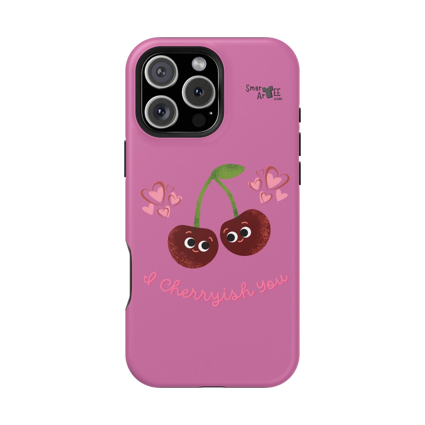 Cute Cherry Impact-Resistant Phone Case, Cherry Phone Cover, Valentine's Gift, Cute Phone Accessories, Sweetheart Case, I Cherryish You