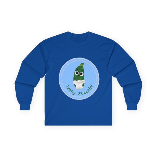 Fun Zucchini Long Sleeve Tees, Unisex Cotton Shirt, Gardening Gift, Vegetable Lover Cozy Shirt, Cute Produce Apparel