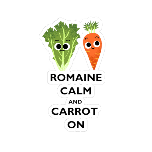 Playful Vegetable Kiss-Cut Stickers - Fun Kitchen Decor, Cute Pun Sticker, Home Office, Party Favors, Motivational Gifts