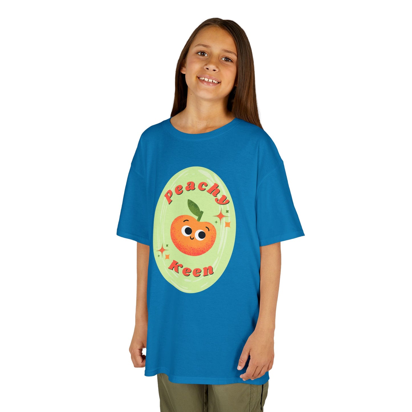 Peachy Keen Kids Tee - Fun Cotton Shirt for Kids, Playful Summer Shirt, Cute Gift for Birthdays, Seasonal Celebrations, Kids Fashion