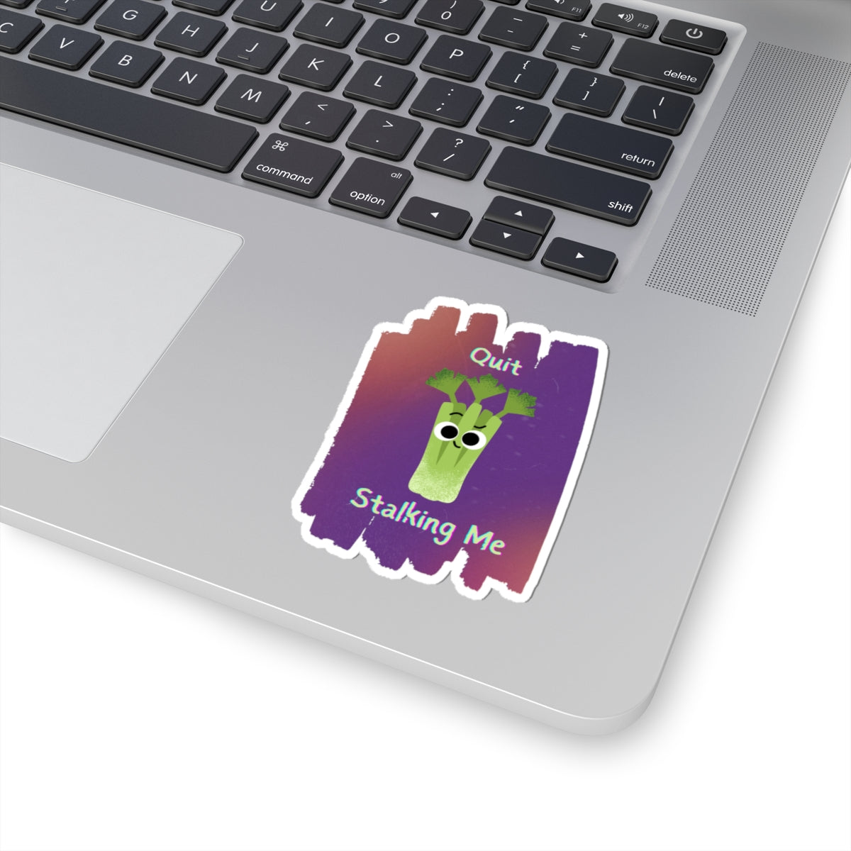 Funny Celery Kiss-Cut Stickers, Fun Vinyl Decals for Laptops, Water Bottles, Journals, Unique Gifts, Quirky Funny Stickers