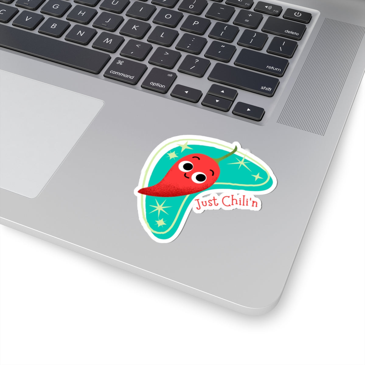 Fun Chili'n Kiss-Cut Stickers - Whimsical Vinyl Decals for Laptops, Water Bottles, Notebooks, Gifts, Cool Kitchen Decor
