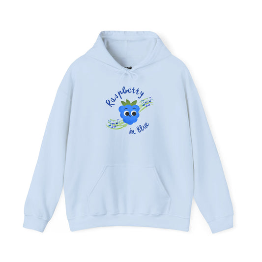 Whimsical Rhapsody in Blue Pun Hoodie - Cozy Unisex Pullover, Great Gift Idea, Cute Pullover, Colorful Hoodie, Fun Casual Wear