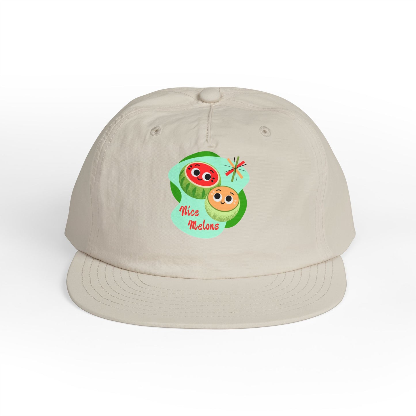Cute Surf Cap, Summer Hat, Beach Cap, Funny Cap, Gift for Surfers, Nice Melons Graphic