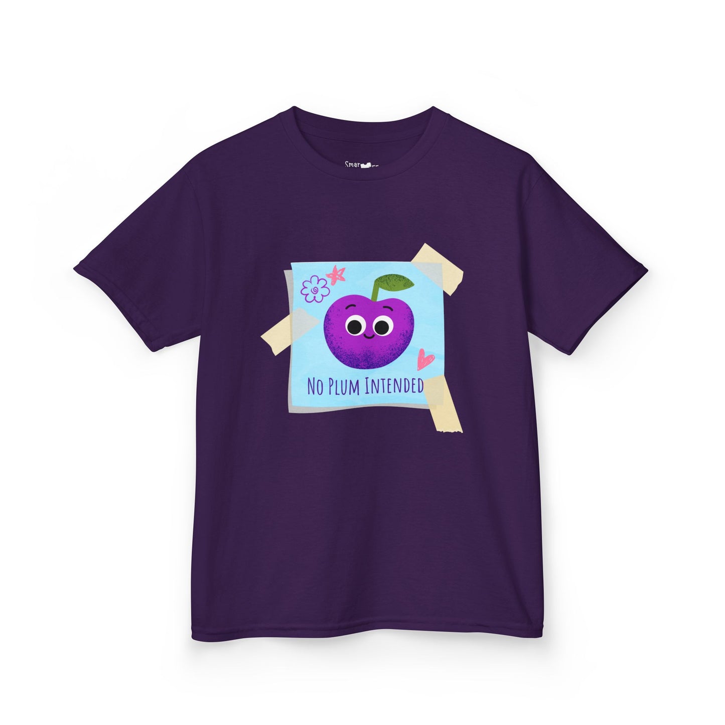 Kids Graphic Tee, Funny Kids Pun Shirt, Cute Apparel for Children, No Plum Intended Design, Birthday Gift, Everyday Wear