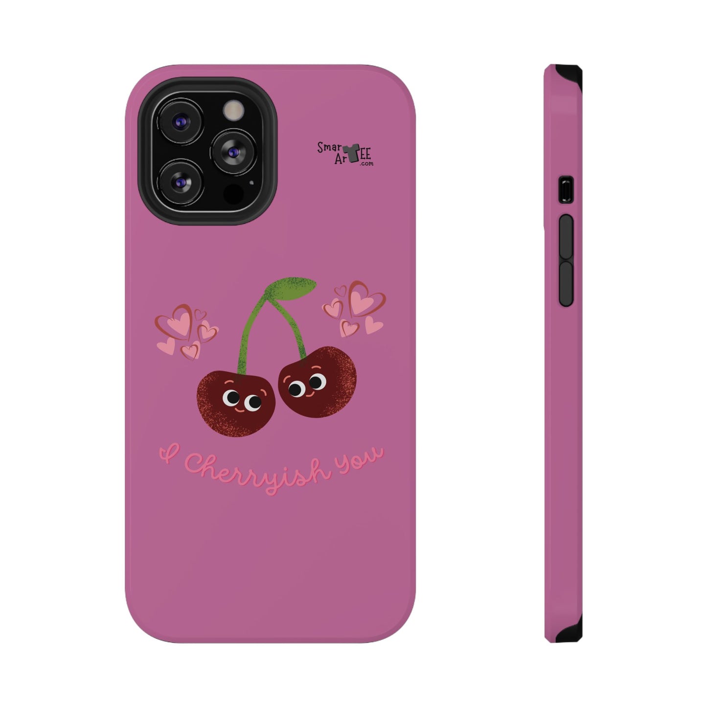 Cute Cherry Impact-Resistant Phone Case, Cherry Phone Cover, Valentine's Gift, Cute Phone Accessories, Sweetheart Case, I Cherryish You