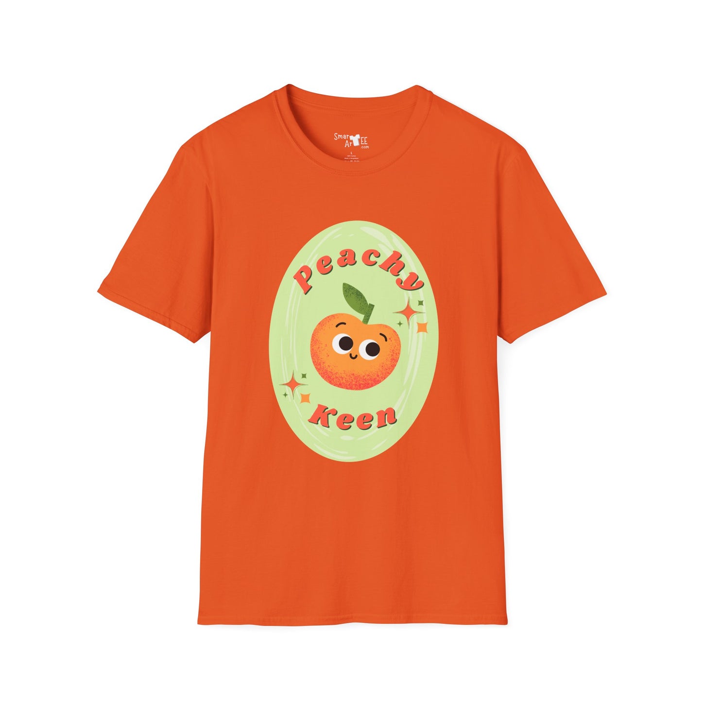 Peachy Keen Unisex Softstyle T-Shirt | Cute Fruit Tee | Fun Summer Apparel | Gift for Friends | Casual Outfit