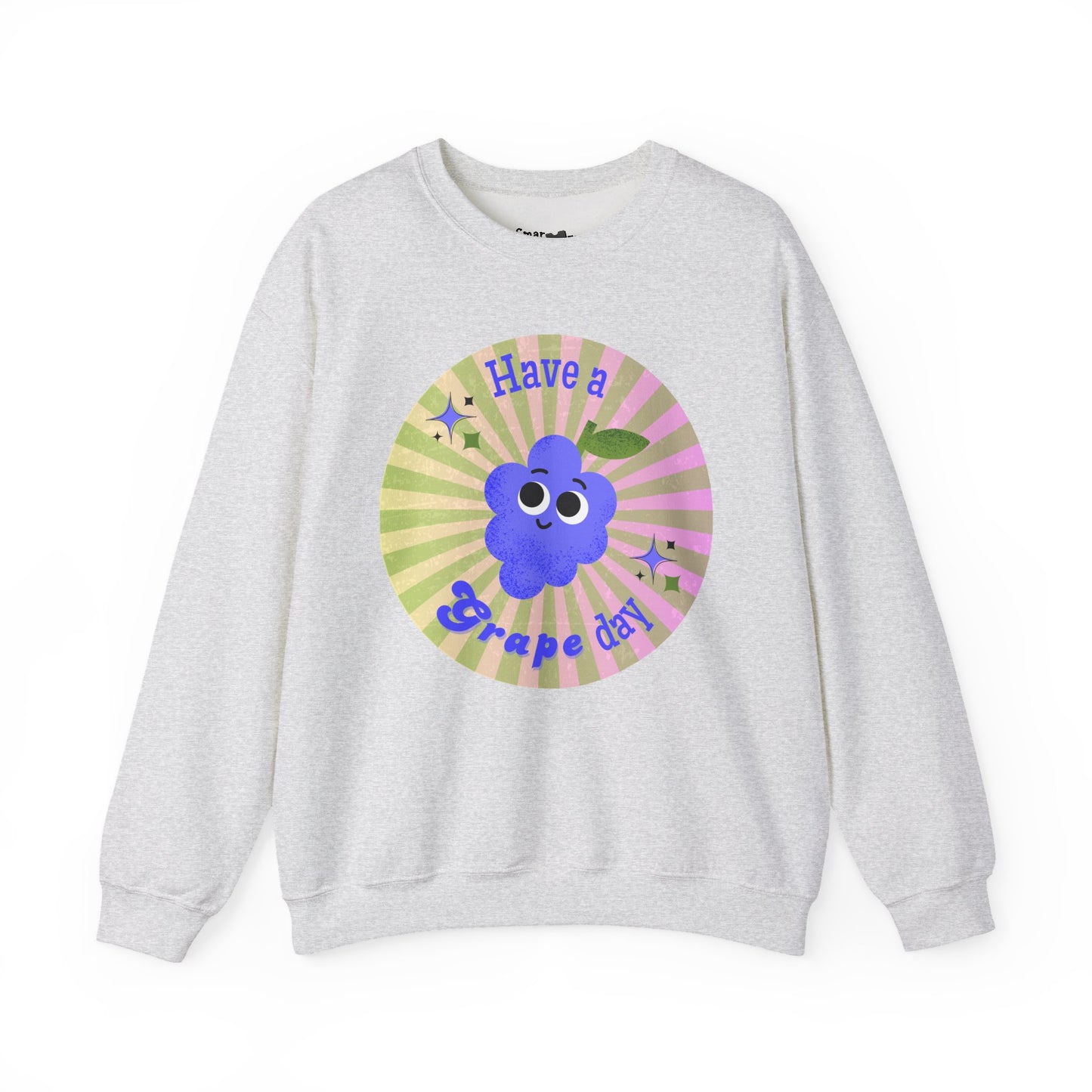 Funny Grape Pun Sweatshirt, Whimsical Art Clothing, Unisex Sweater, Great Gift Idea, Relaxed Comfy Style