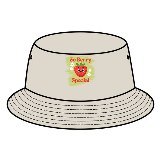 So Berry Special Fruit Pun Bucket Hats | Fun Summer Accessory, Cute Gift for Berry Lovers, Outdoor Events, Festivals, Picnics