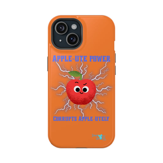 Impact-Resistant Phone Case with Apple Power Design, Cute Phone Protector, Funky Gift for Teens, Fun Accessory, Vibrant Tech Case