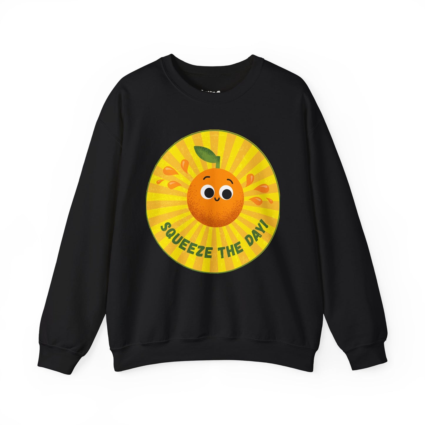 Squeeze the Day Sweatshirt, Cute Crewneck Gift, Citrus Theme Apparel, Comfortable Fall Outfit, Unisex Casual Wear