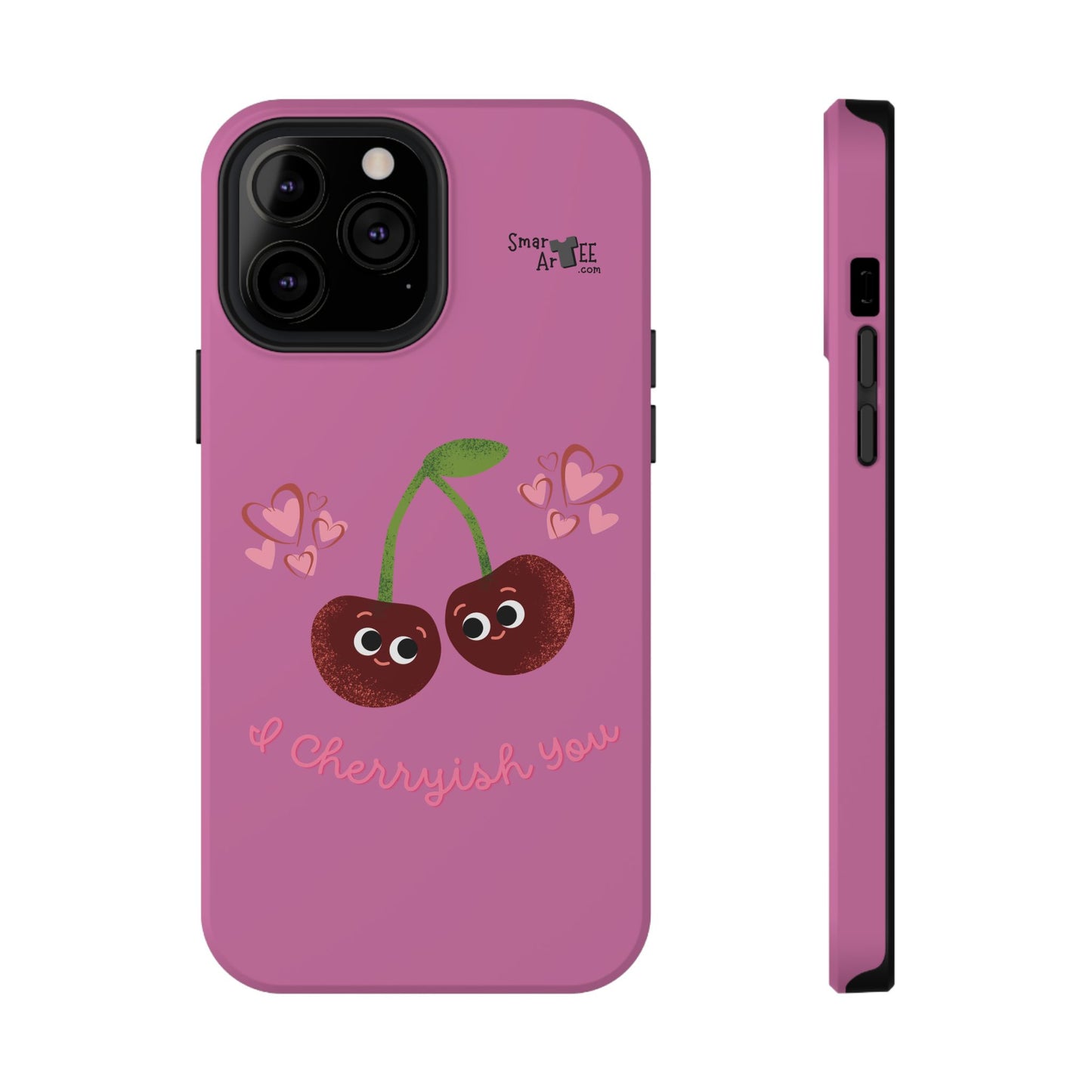 Cute Cherry Impact-Resistant Phone Case, Cherry Phone Cover, Valentine's Gift, Cute Phone Accessories, Sweetheart Case, I Cherryish You