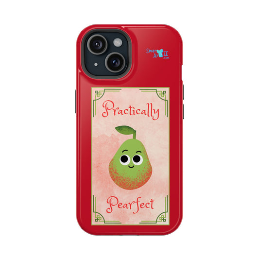 Cute Impact-Resistant Phone Case - Practically Pearfect, Fun Gift for Kids, Durable Phone Cover, Unique Phone Accessory, Youthful Style