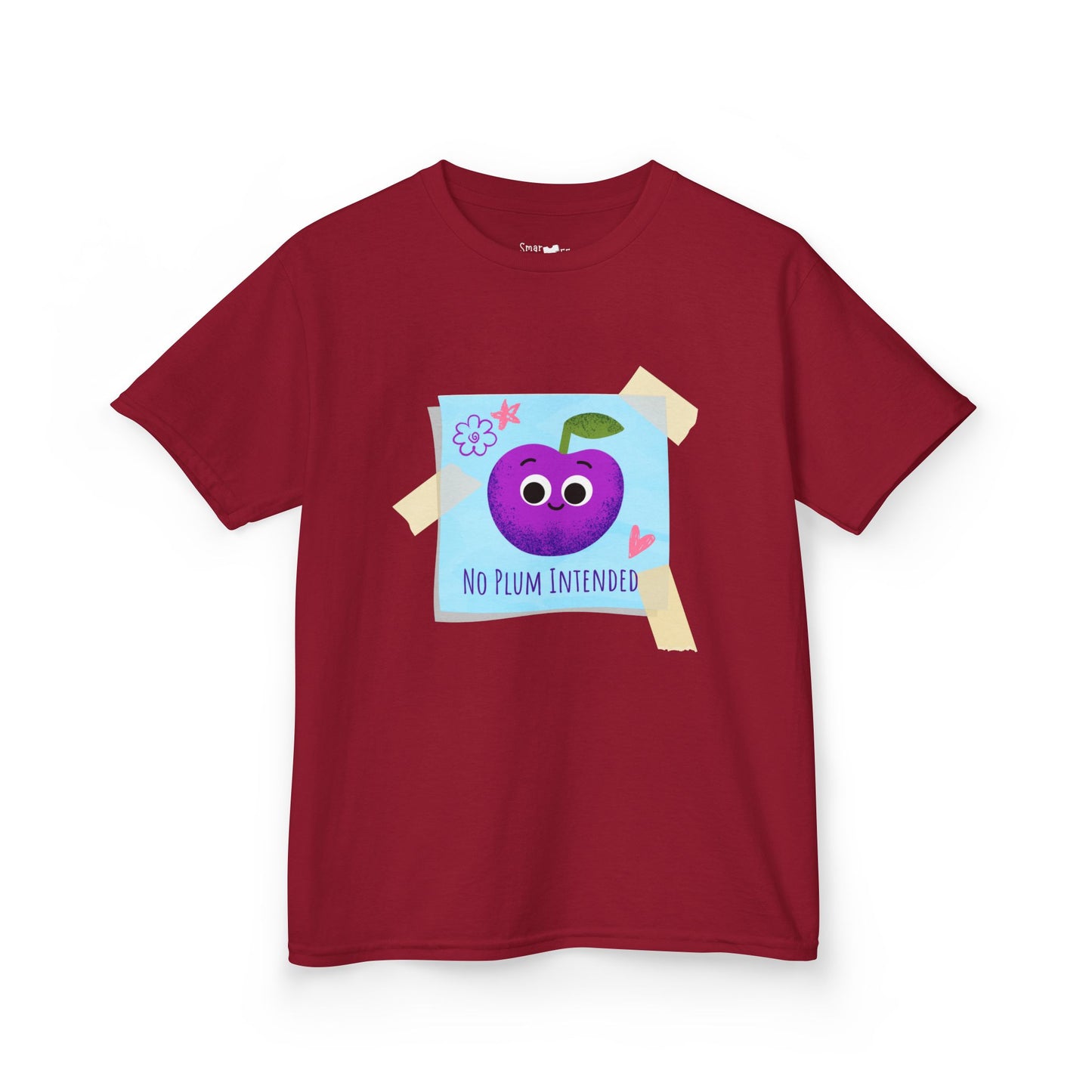 Kids Graphic Tee, Funny Kids Pun Shirt, Cute Apparel for Children, No Plum Intended Design, Birthday Gift, Everyday Wear
