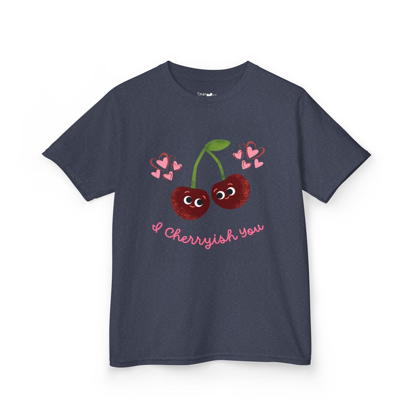 Cute Kids Cherry Shirt: I Cherish You Funny Pun Tee, Valentine's Gift, Birthday Outfit, Playful Everyday Wear, Soft Cotton Tee