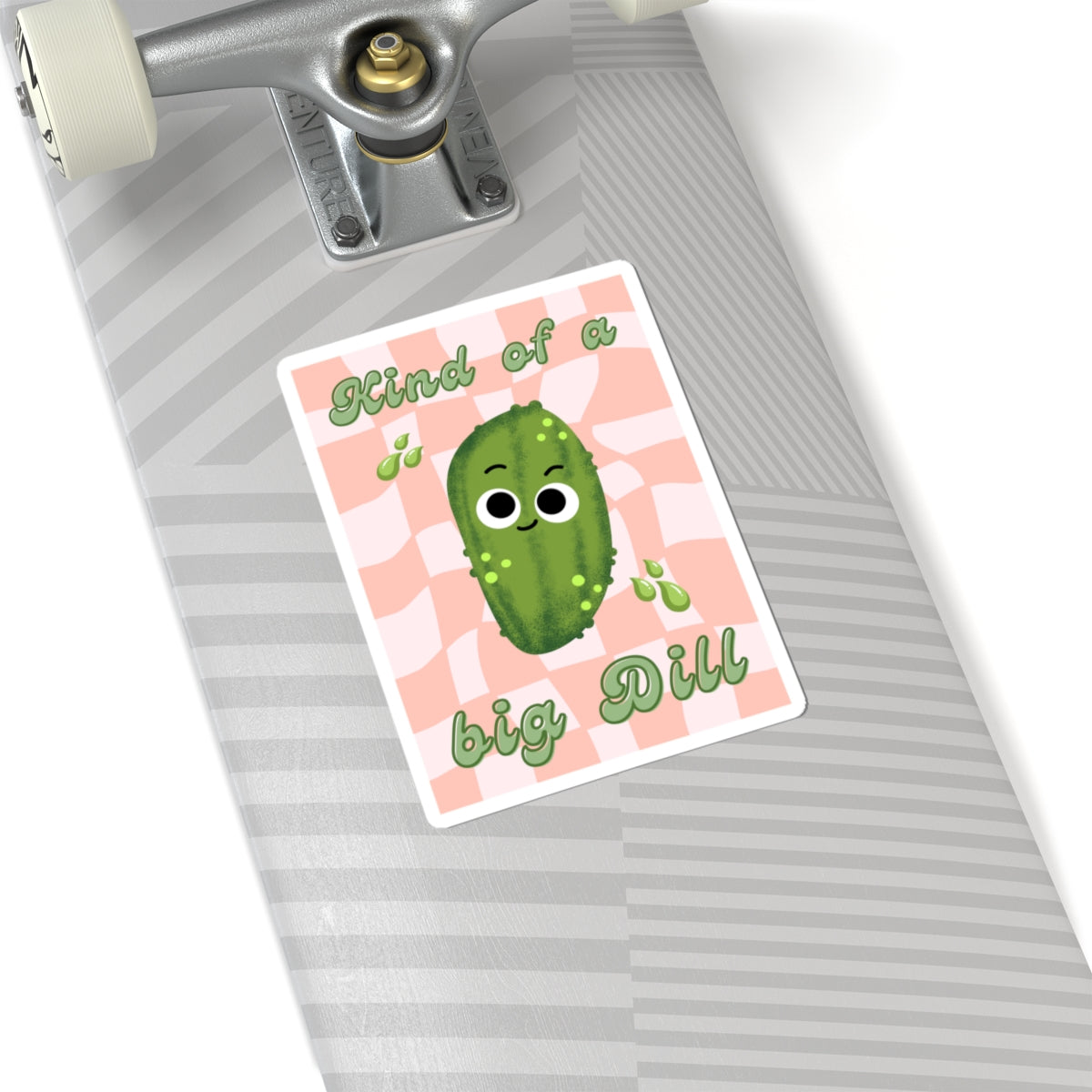 Funny Dill Pickle-Cut Stickers, Cute Big Dill Vinyl Decal, Whimsical Laptop Decor, Gifts for Garden Lovers, Fun Planner Stickers