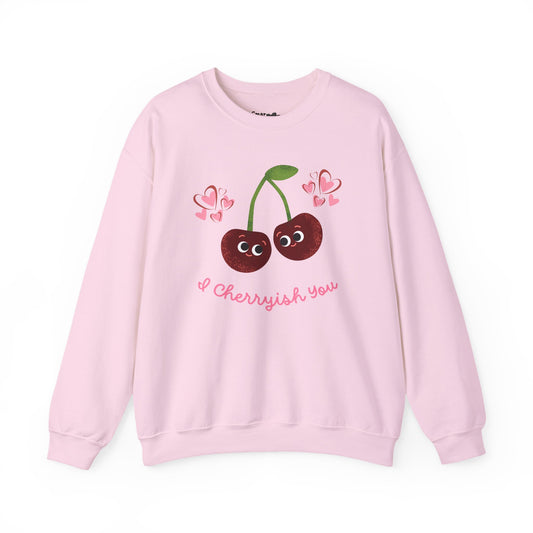 Cherryish Unisex Sweatshirt - Whimsical Funny Fruit Pun Design, Great Gift Idea