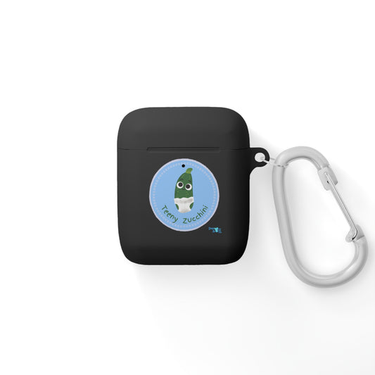Cute Zucchini AirPods Case Cover, Funny AirPods Holder, Vegetable AirPods Skin, Greenery Gift, Cartoon Tech Accessory