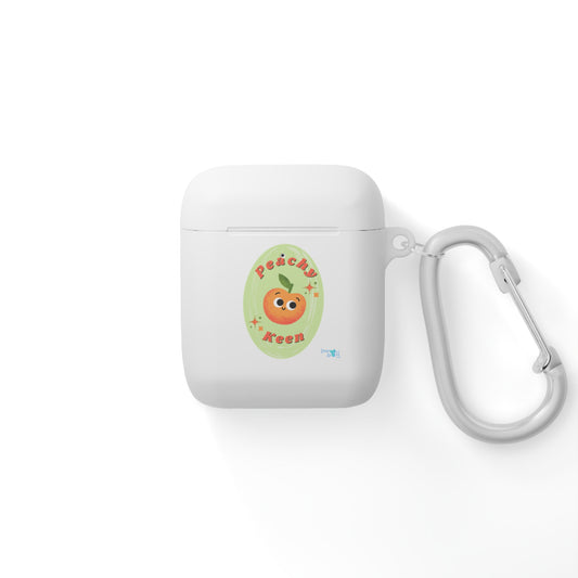 Peachy Keen AirPods Case Cover, Cute AirPods Pro Sleeve, Unique Apple Accessory, Gift for Music Lovers, Fun AirPods Holder