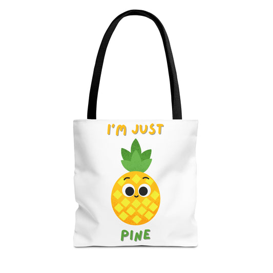 Cute Pineapple Tote Bag, Fun Shopper Bag, Beach Bag, Eco-Friendly Tote, Gift for Fruit Lovers, Summer Accessory