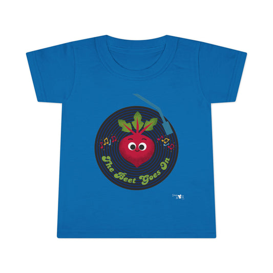 Toddler Shirt with 'The Beet Goes On' Design, Kids Tee, Funny Toddler Gift, Cute Vegetable Shirt, Veggie Lover Apparel