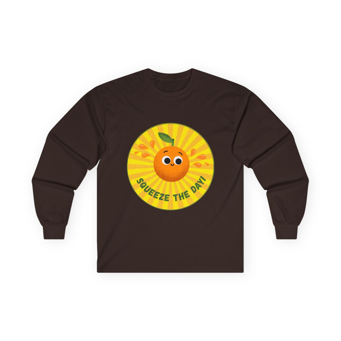 Sunny Vibes Long Sleeve Tees, Unisex Cotton Shirt, Fun Casual Wear, Gift for Fruit Lovers, Summer Style, Weekend Outfit