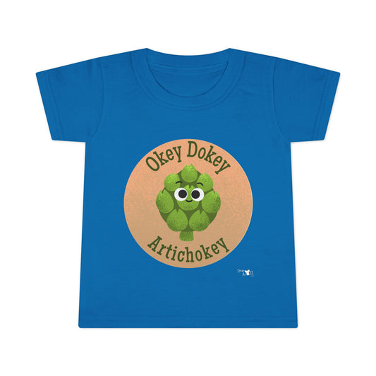 Toddler Artichoke Shirt, Okey Dokey Artichokey Tee, Fun Kids Apparel, Playful Toddler Clothing, Gift for Little Ones