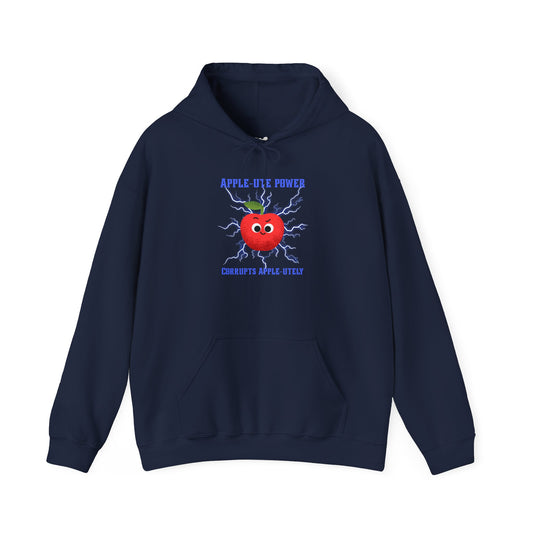 Apple Eye Power Unisex Hoodie - Fun Gift for Apple Lovers, Casual Wear, Fall Fashion, Eco-Friendly Hoodie, Cute Gift Idea