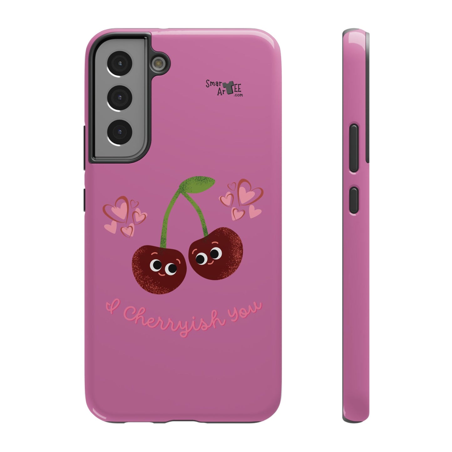 Cute Cherry Impact-Resistant Phone Case, Cherry Phone Cover, Valentine's Gift, Cute Phone Accessories, Sweetheart Case, I Cherryish You