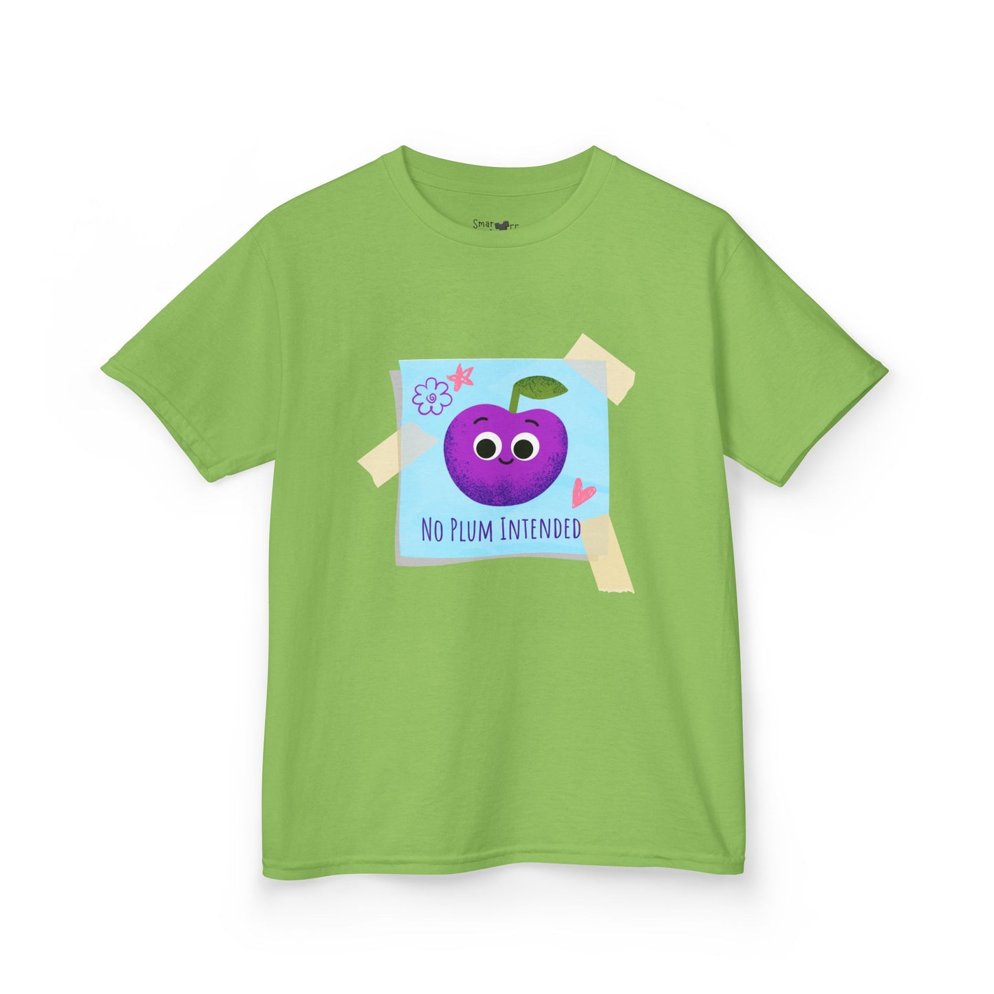 Kids Graphic Tee, Funny Kids Pun Shirt, Cute Apparel for Children, No Plum Intended Design, Birthday Gift, Everyday Wear