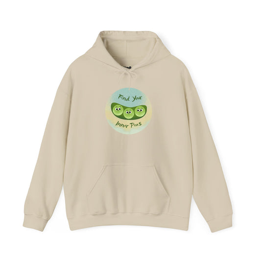 Find Your Inner Peas Hoodie | Comfy Apparel, Gift for Fun Lovers, Casual Wear, Motivational Hoodie