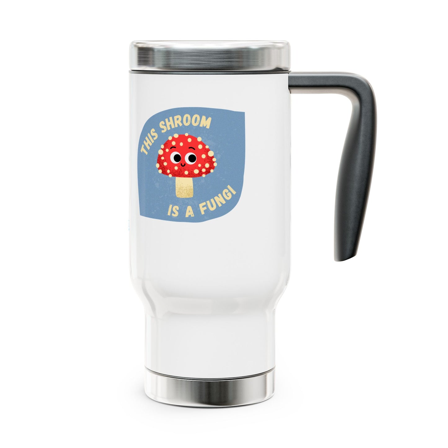 Playful Mushroom Travel Mug - Cute Portable Drinkware for Coffee Lovers, Gifts for Fun Moms, Birthday, Camping, Festivals