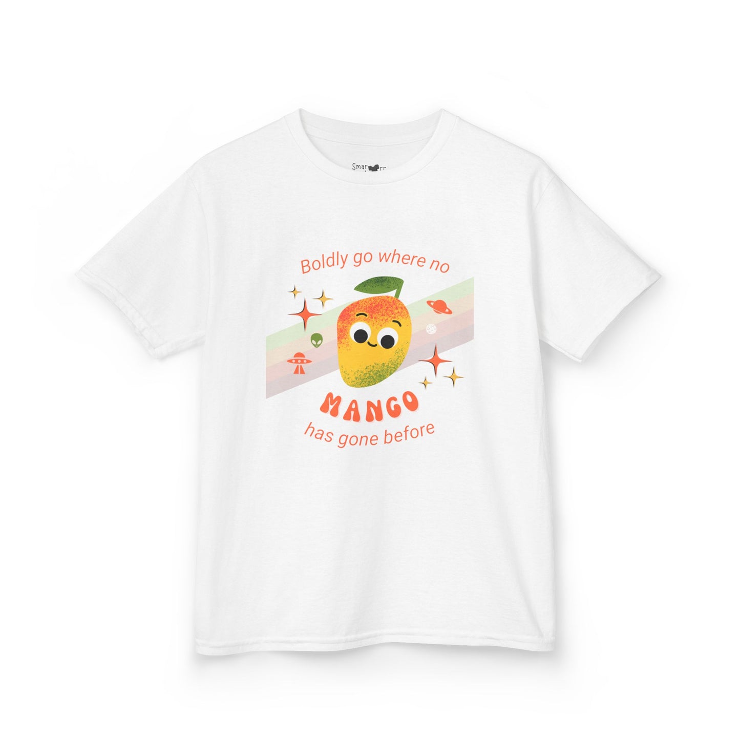 Mango Adventure Kids Tee, Fun Summer Shirt, Cute Gift for Kids, Playful Cotton Tee, Birthday Gift Idea