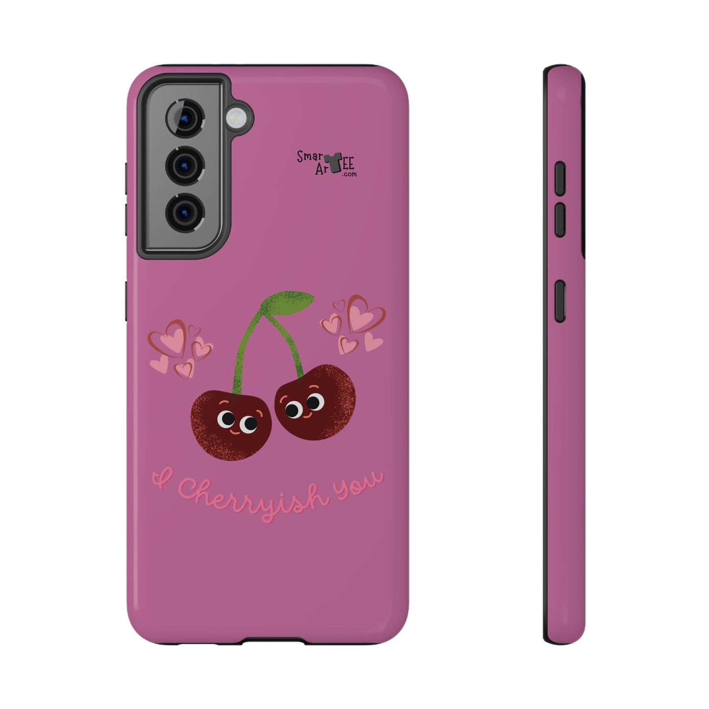 Cute Cherry Impact-Resistant Phone Case, Cherry Phone Cover, Valentine's Gift, Cute Phone Accessories, Sweetheart Case, I Cherryish You