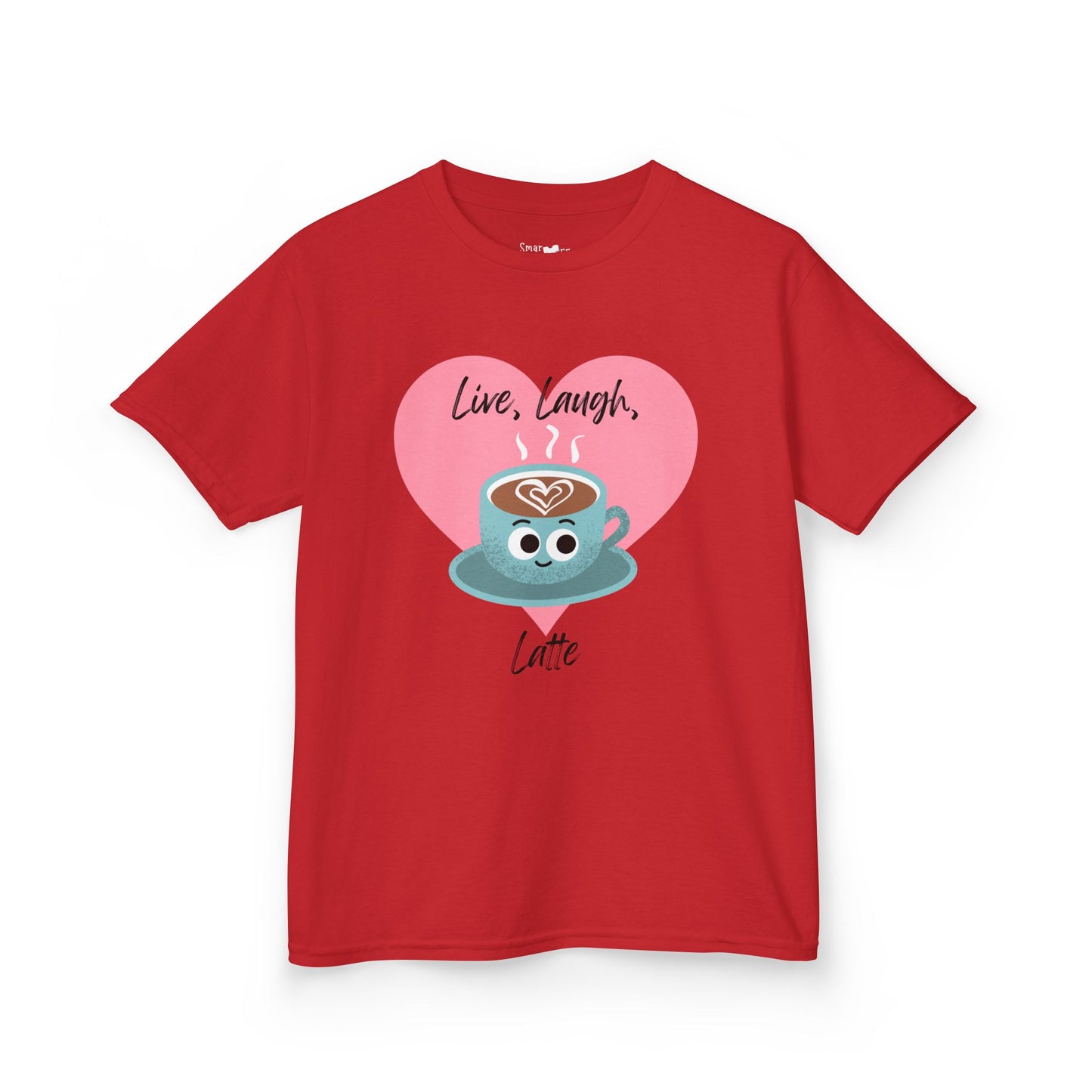 Cute Latte Kids Tee, Kids Cotton Shirt, Coffee Lover Shirt, Live Laugh Love Tee, Fun Gift for Kids