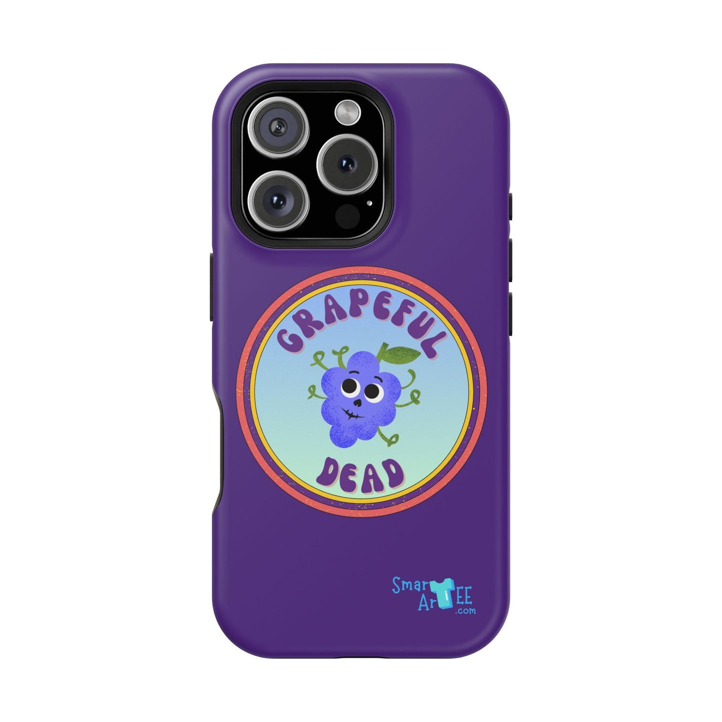 Whimsical Phone Case Featuring Grapeful Dead Design, Unique Protective Cover, Gift for Music Lovers, Fun Accessory for Festivals