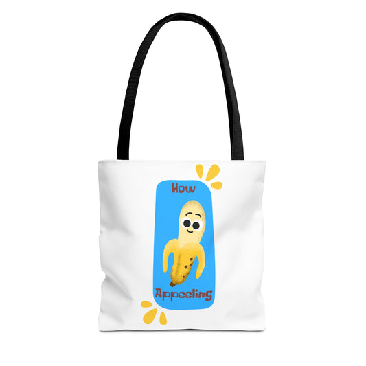 Fun Banana Tote Bag, Cute Shopping Bag, Novelty Bag, Gift for Fruit Lovers, How Appealing Bag, Eco-Friendly Tote