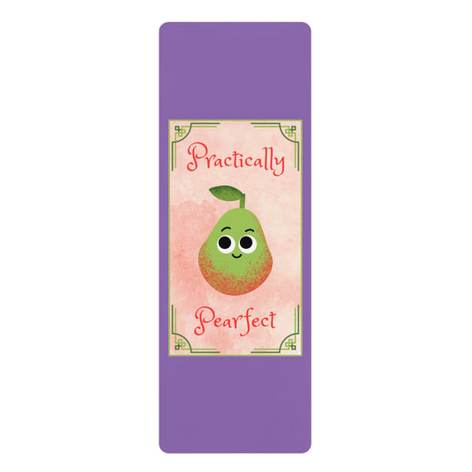 Practically Pearfect Rubber Yoga Mat - Fun Exercise Mat for Home Gym, Yoga Lovers, Gifts for Fitness Enthusiasts, Quirky Workout Gear, [...]