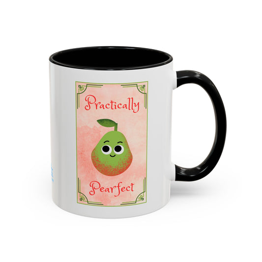 Fun Whimsical Coffee Mug, Unique Gift for Friends, Cute Pear Design, Perfect for Birthdays, Cute Kitchen Decor, Funny Drinkware
