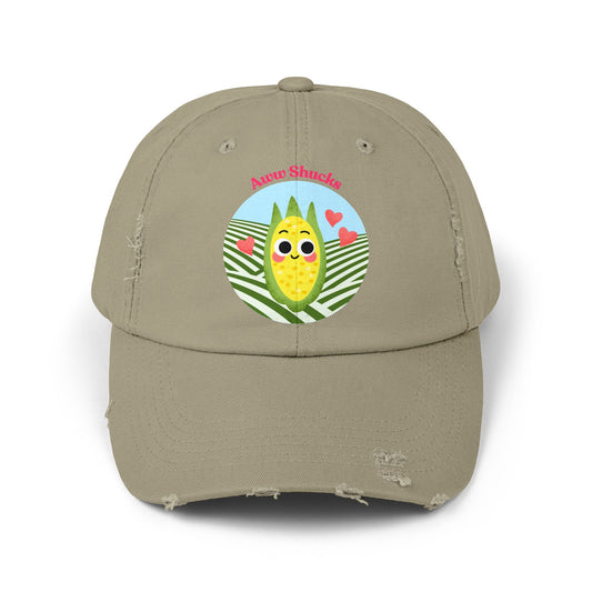Cute Corn Cob Pun Cap, Unisex Distressed Trendy Hats, Fun Accessory, Gift for Friends, Casual Wear