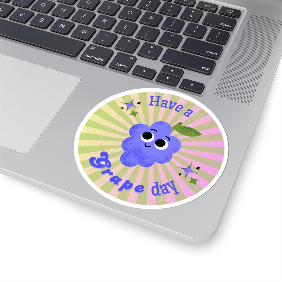 Have a Great Day- Grape Themed Kiss-Cut Stickers, Cute Laptop Decals, Fun Gifts for Kids, Positive Vibe Stickers, Seasonal Decor