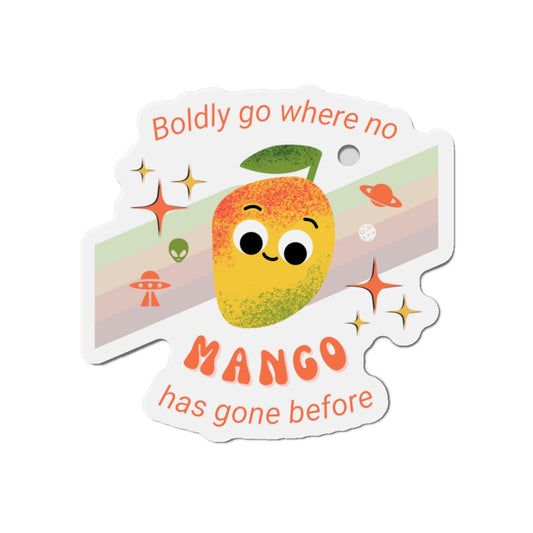 Mango Die-Cut Magnets, Fun Kitchen Decor, Cute Gift for Fruit Lovers, Quirky Refrigerator Magnets, Playful Home Accents
