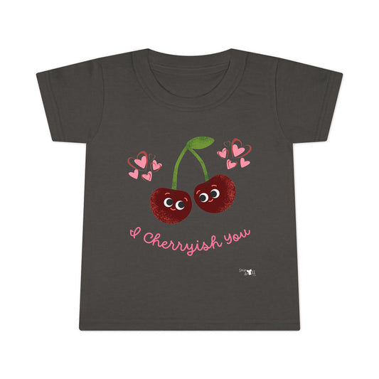 Cute Cherry Toddler Shirt, Kids Birthday Gift, Summer Playwear, Toddler Tee, Cherry Graphic Shirt